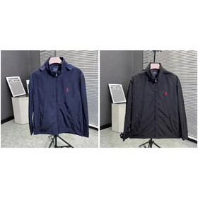 Polo Ralph Lauren à capuchon zip-up logo-brodé veste légère-4390  