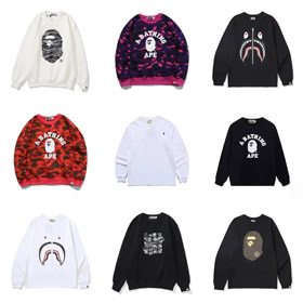 Bape lettre imprimer sweatshirt mode-4412  