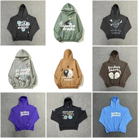 Broken Planet Lettre imprimée Hoodie--4429  