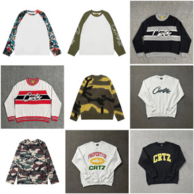 Corteiz lettre imprimer divers sweatshirt décontracté-4489  