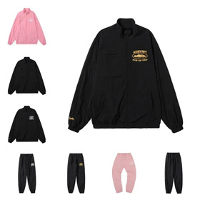 Corteiz Stand Collar imprimé à manches longues Costume décontracté-4773  