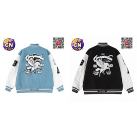 AMIRI couleur-bloqué lettre imprimée oversized veste-4856  