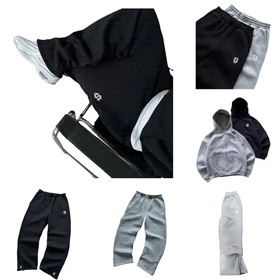 Nouveau sweatshirt Y2K brodé petit logo de haute qualité set-4909  