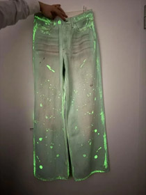 Jeans vert fluorescent Acne Studios-4967  