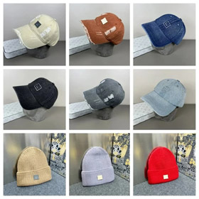 ACNE Retro lavé brodé Lettre Baseball Cap-4979  