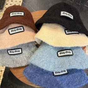 Miu Miu nouveau chapeau de pêcheur monochrome tricoté-4999  