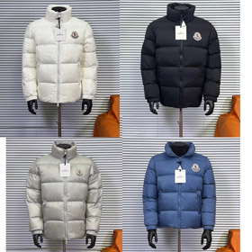 Moncler longueur courte, veste à manches longues avec grand logo-5039  