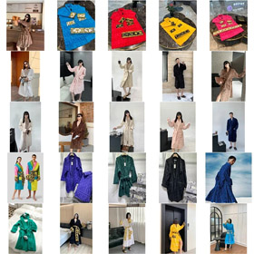 Dior Versace peignoir en tissu de terry absorbant pur coton-5091  