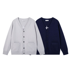 Stone Island veste tricotée cardigan col V-5252  