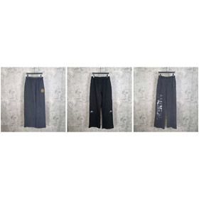 Balenciaga nouvelle collaboration brodé pantalon de sweat lavé avec logo patches-5332  
