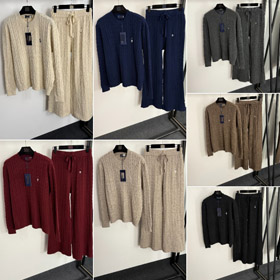 Polo Ralph Lauren brodé câble-tricot bandes pull set-5398  