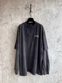 Balenciaga T-shirt à manches longues faux à deux pièces-5466  