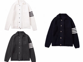 Thom Browne TB nouvelle veste cardigan tricot laine-5495  