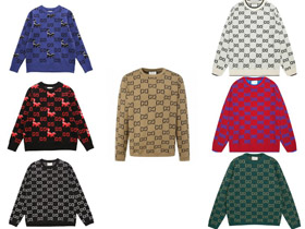 Gucci mode tricot crew col jacquard pull-5543  