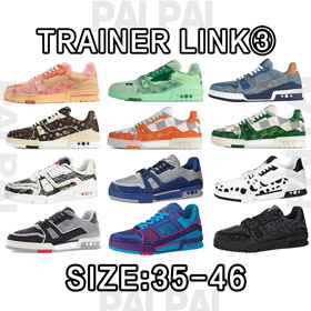 Louis Vuitton LV Trainer Crystal Lace-up Baskets à haut bas-5589  