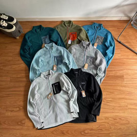 Patagonie respirant demi-zip col stand-up athlétique couche de base-5605  