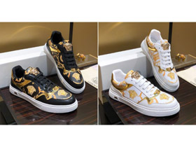 Versace imprimé respirant lace-up chaussures de sport-5763  