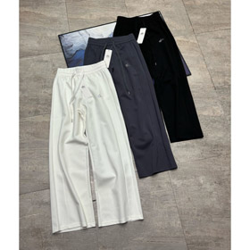 ALO casual et simple pantalon à jambes droites-5932  