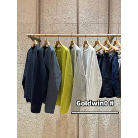 Goldwin SOLOTEX gaufre tricot brodé T-shirt à manches longues-5947  