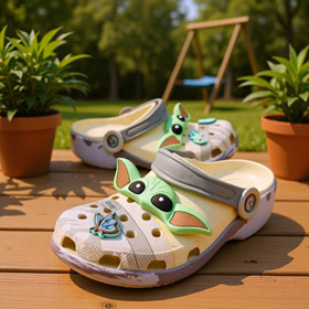 Crocs Star Wars Grogu bouchons de collaboration pour parents et enfants-5968  