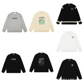 Loewe nouveau logo classique sweatshirt en coton brodé-5997  