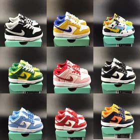 NIKE DUNK LOW Nouvelles chaussures pour enfants couleur classique correspondant lace-up série D chau