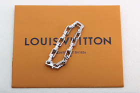 Louis Vuitton LV argent trempé bracelet en bambou-3628  