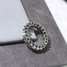 Cartier rivet en argent bague-3773