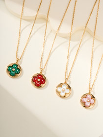 Louis Vuitton LV collier de diamant de trèfle à quatre feuilles-3783