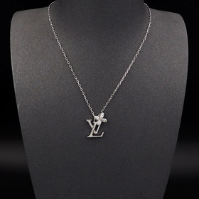 Louis Vuitton LV lettre fleur diamant collier-3916  