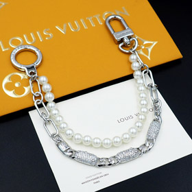 Louis Vuitton LV perle plein diamant double taille chaîne taille chaîne sac chaîne-4056  